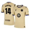 Player Version RASHFORD #14 Barcelona Away Football Shirt 2025/26 Yellow - UCL
