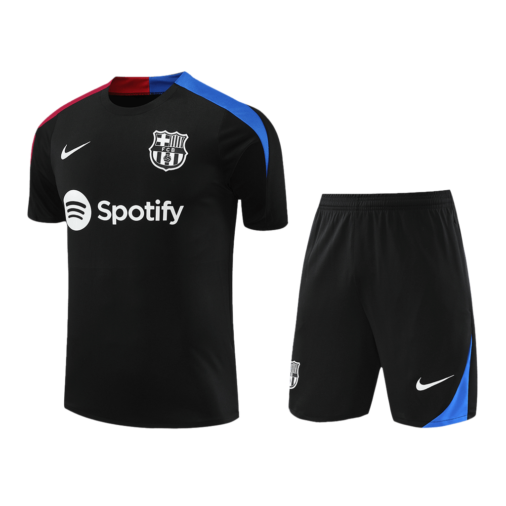 Barcelona Pre-Match Football Shirt Kit(Jersey+Shorts) 2024/25