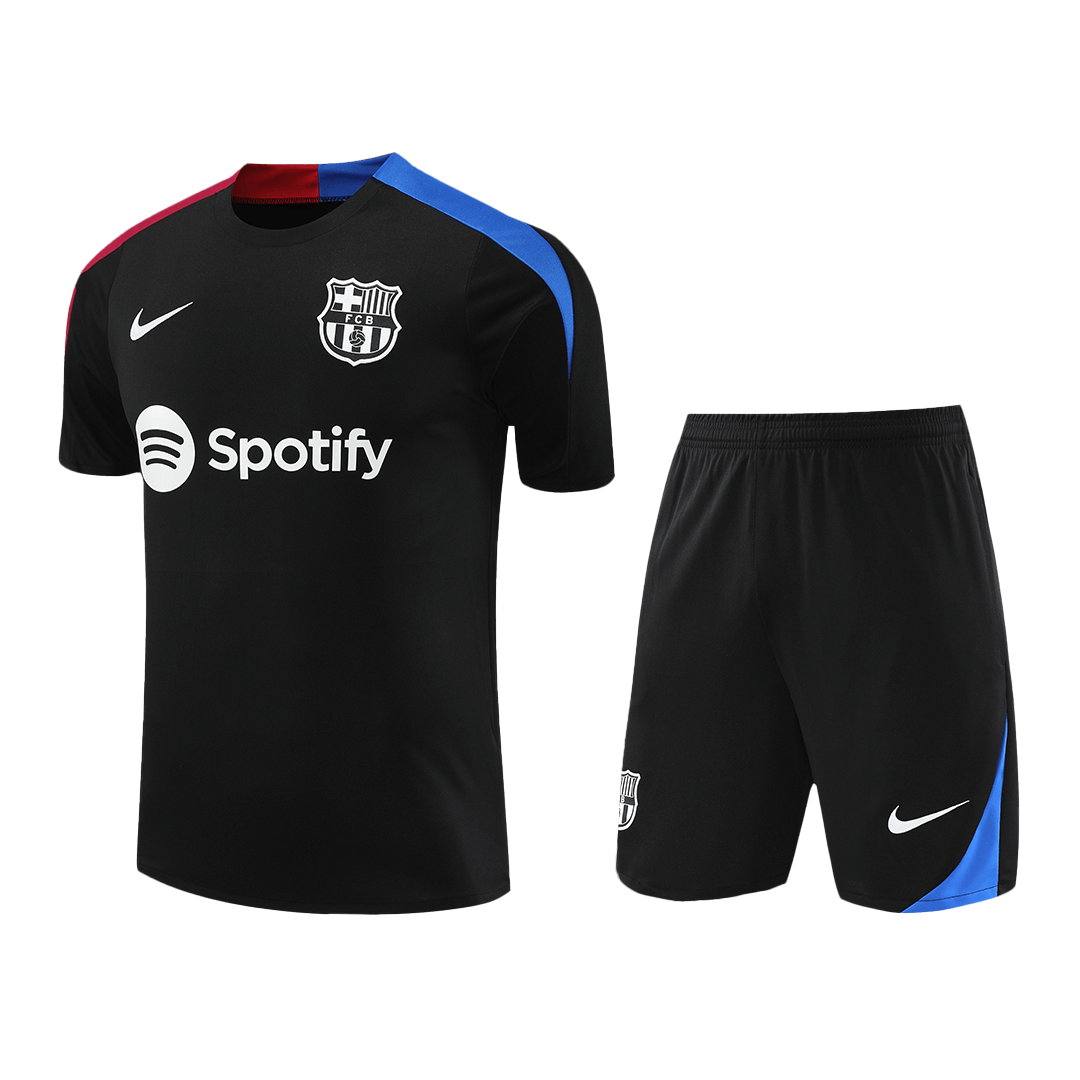 Barcelona Pre-Match Football Shirt Kit(Jersey+Shorts) 2024/25