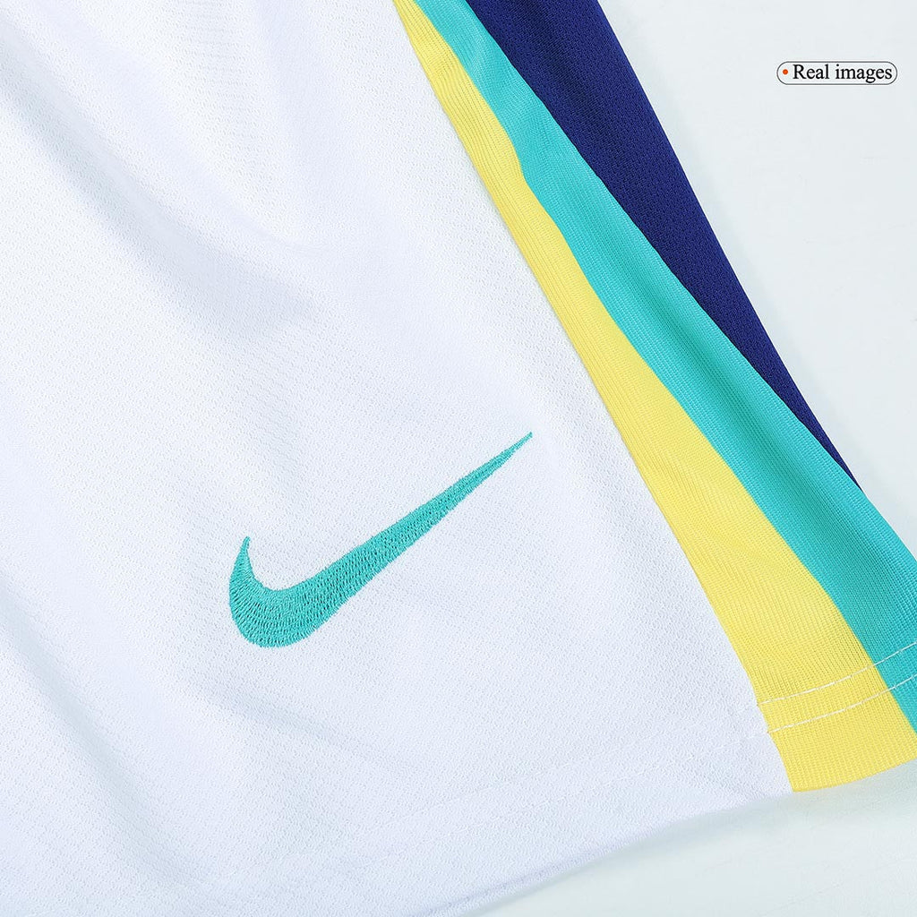 Kid's Brazil Away Football Shirt Kit(Jersey+Shorts) Copa America 2024