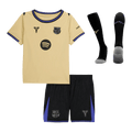 Kid's Barcelona Away Football Shirt Kit(Jersey+Shorts+Socks) 2025/26 Yellow&Black