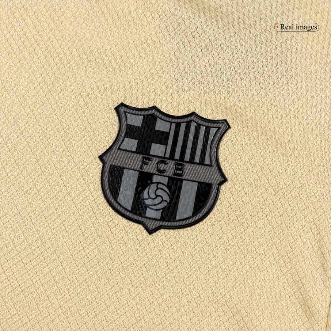 Kid's Barcelona Away Football Shirt Kit(Jersey+Shorts+Socks) 2025/26 Yellow&Black