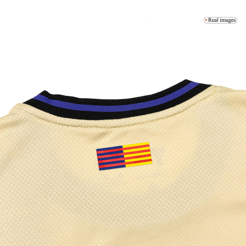 Kid's Barcelona Away Football Shirt Kit(Jersey+Shorts+Socks) 2025/26 Yellow&Black