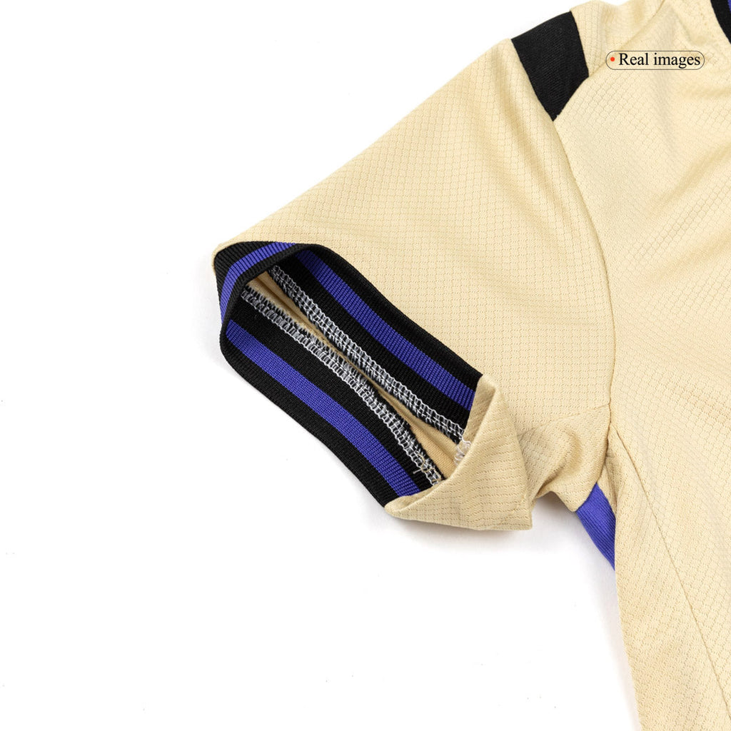Kid's Barcelona Away Football Shirt Kit(Jersey+Shorts+Socks) 2025/26 Yellow&Black