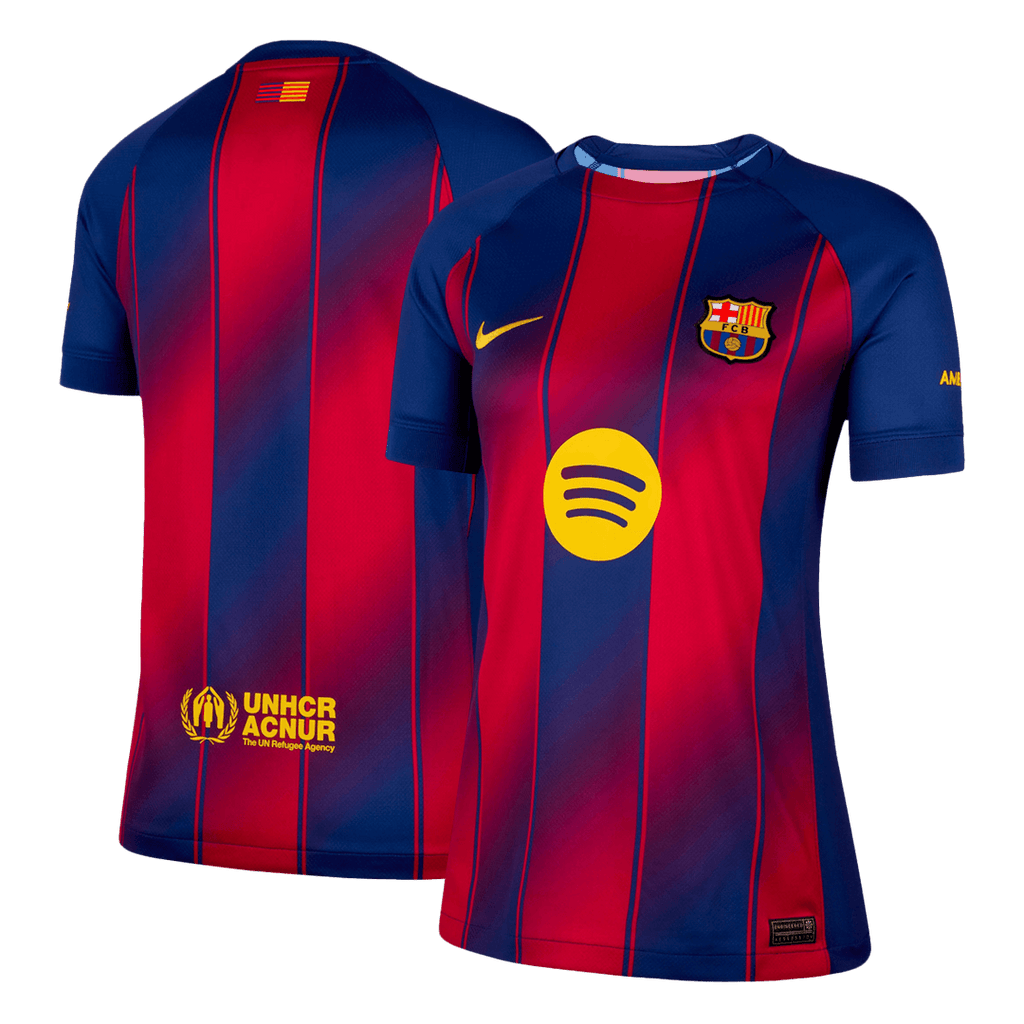 Women's Barcelona Home Football Shirt 2025/26 Blue&Red