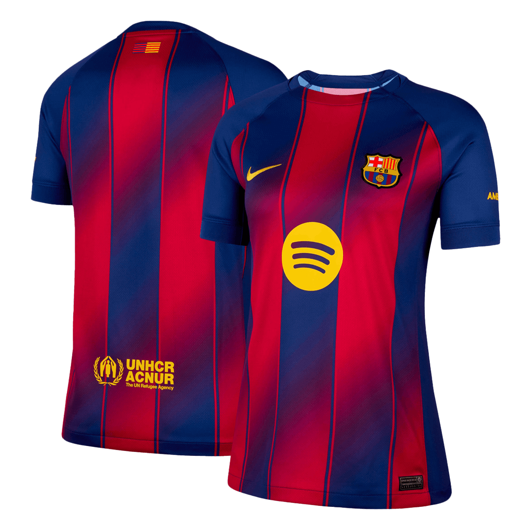 Women's Barcelona Home Football Shirt 2025/26 Blue&Red