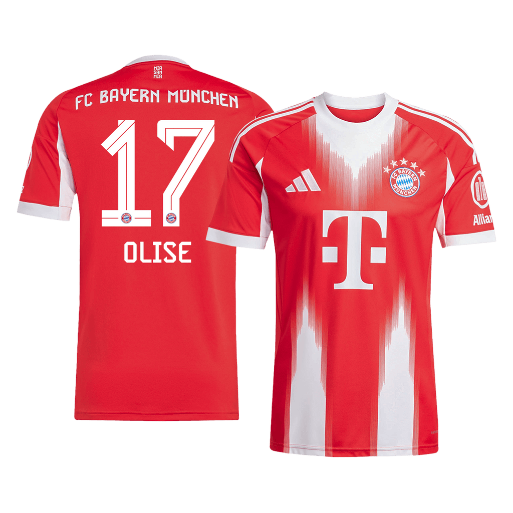 OLISE #17 Bayern Munich Home Football Shirt 2025/26