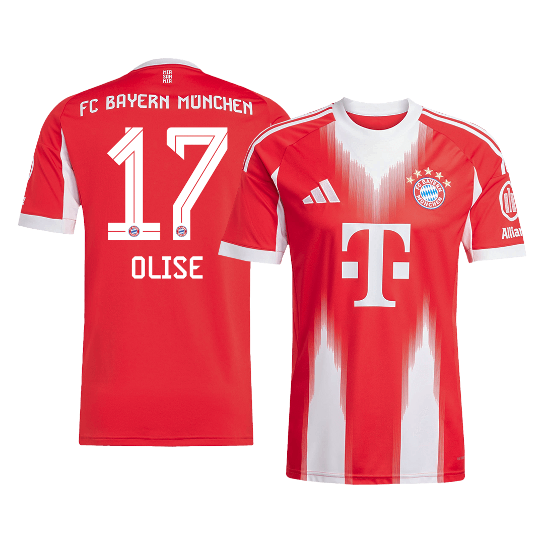 OLISE #17 Bayern Munich Home Football Shirt 2025/26