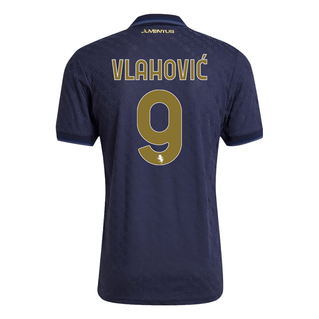 Player Version VLAHOVIĆ #9 Juventus Third Away Football Shirt 2024/25 - Save The Children Sponsor