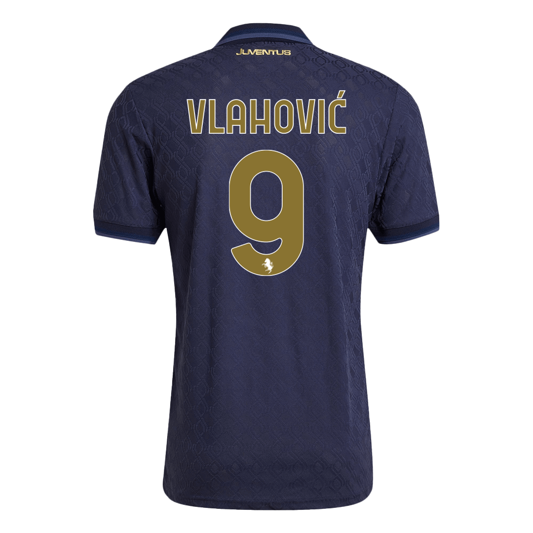 Player Version VLAHOVIĆ #9 Juventus Third Away Football Shirt 2024/25 - Save The Children Sponsor