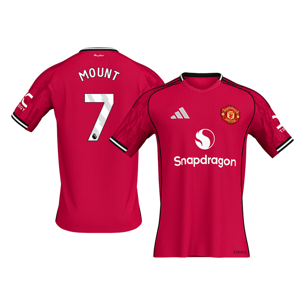 MOUNT #7 Manchester United Home Football Shirt 2025/26