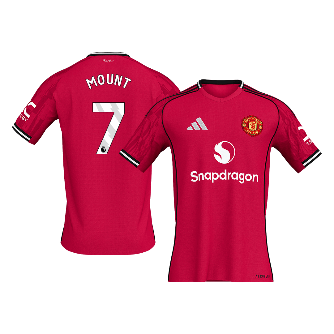 MOUNT #7 Manchester United Home Football Shirt 2025/26