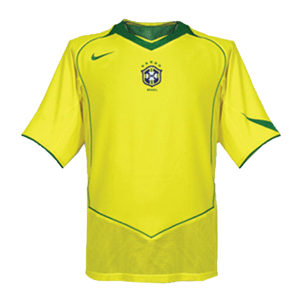 Retro 2004 Brazil Home Football Shirt