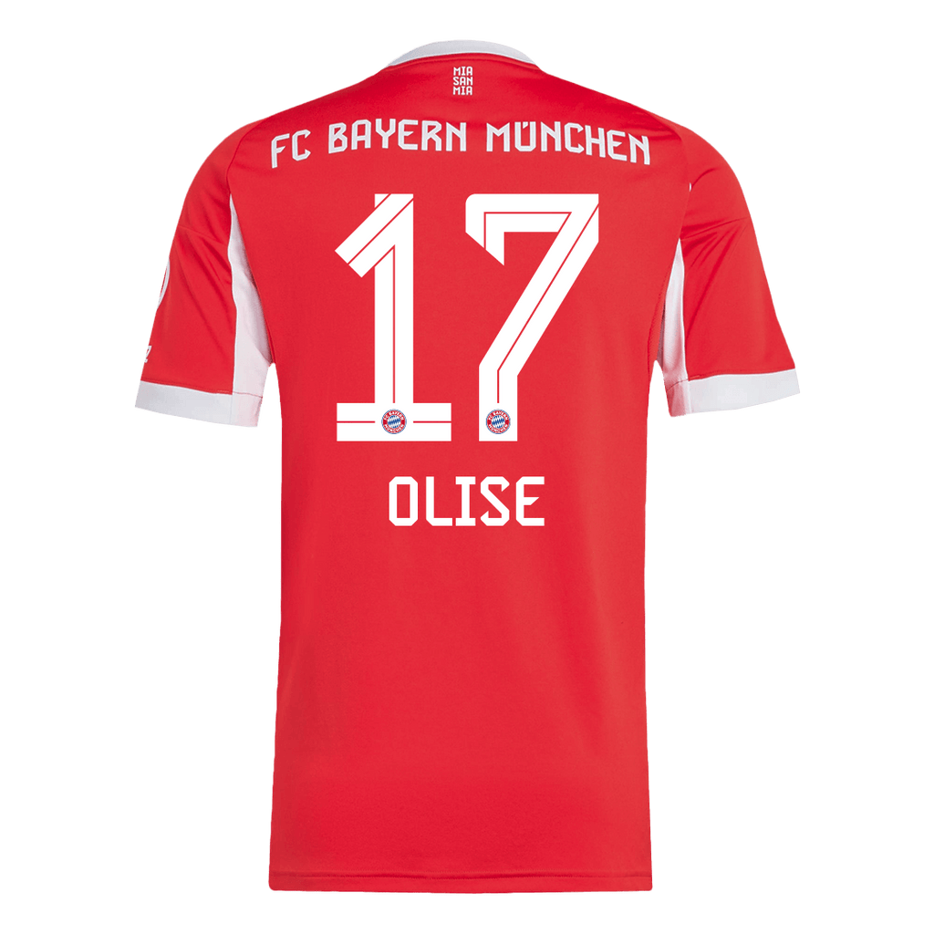 OLISE #17 Bayern Munich Home Football Shirt 2025/26