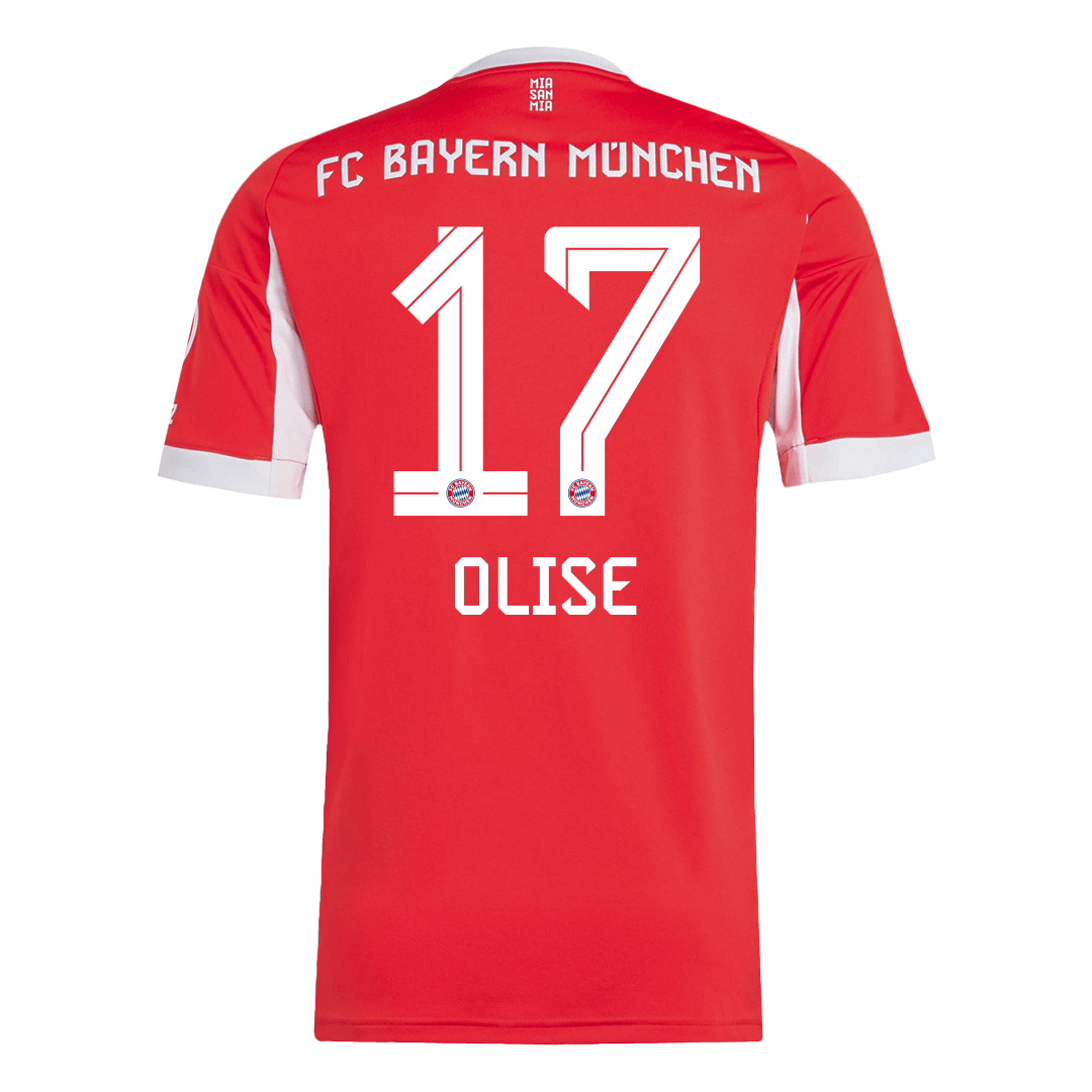 OLISE #17 Bayern Munich Home Football Shirt 2025/26