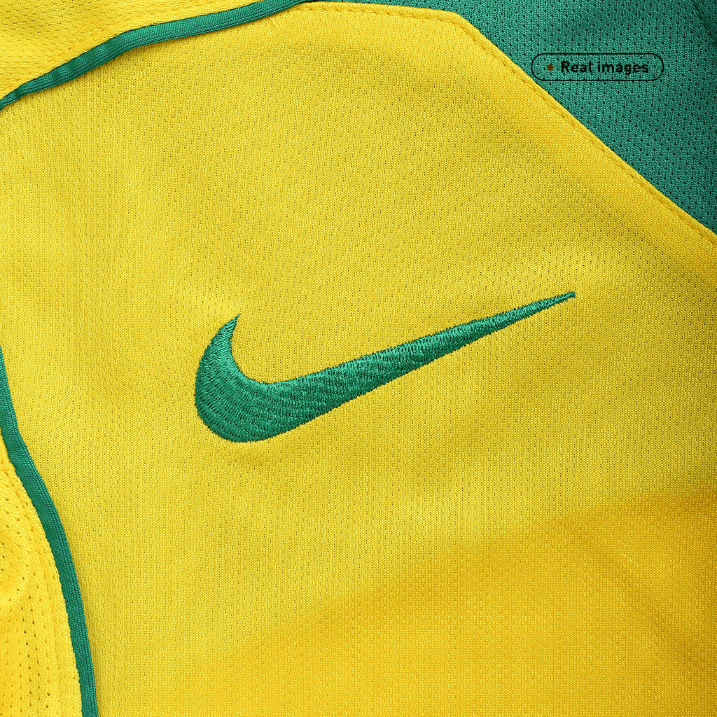 Retro 2004 Brazil Home Football Shirt