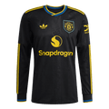 Manchester United Third Away Long Sleeve Football Shirt 2025/26 Black