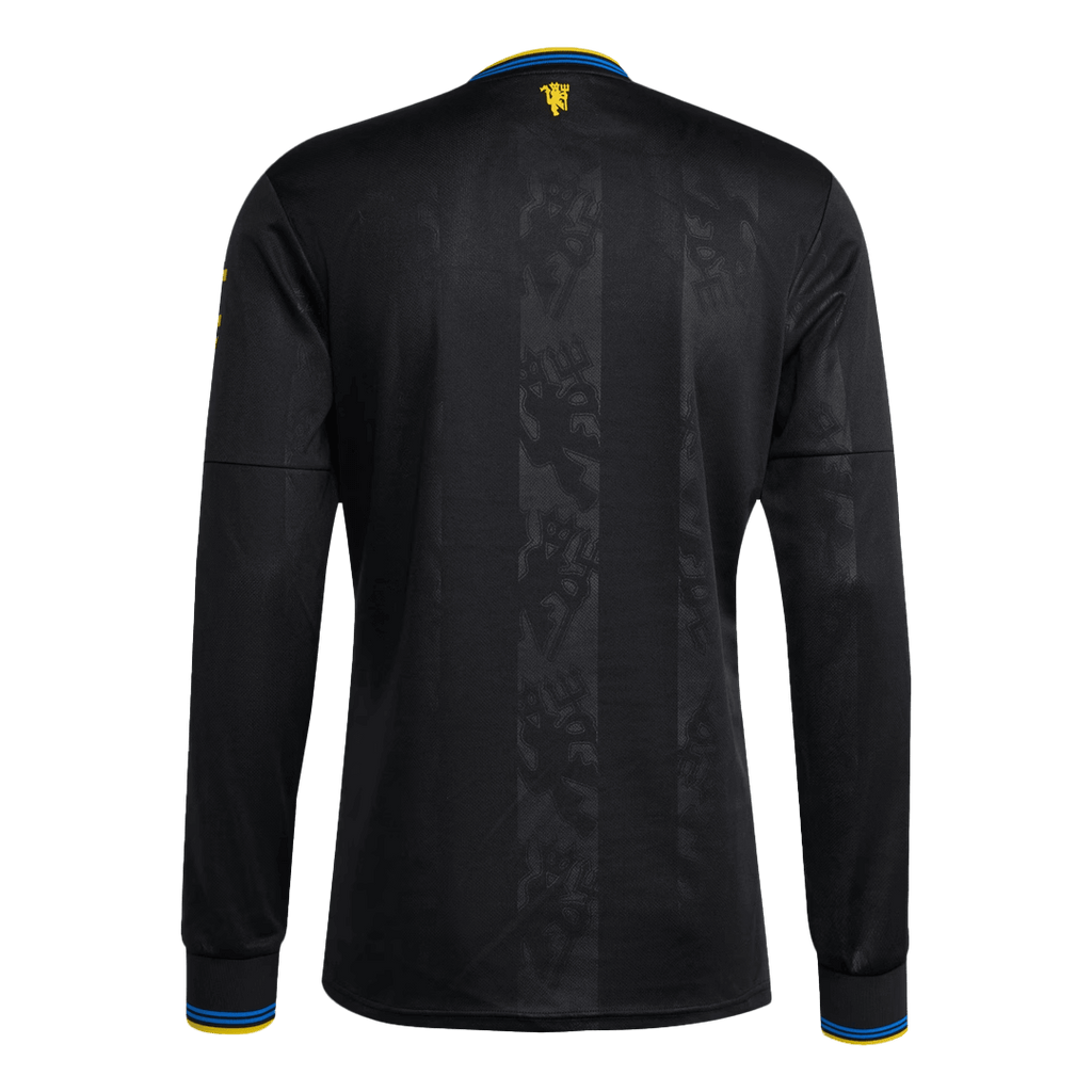 Manchester United Third Away Long Sleeve Football Shirt 2025/26 Black