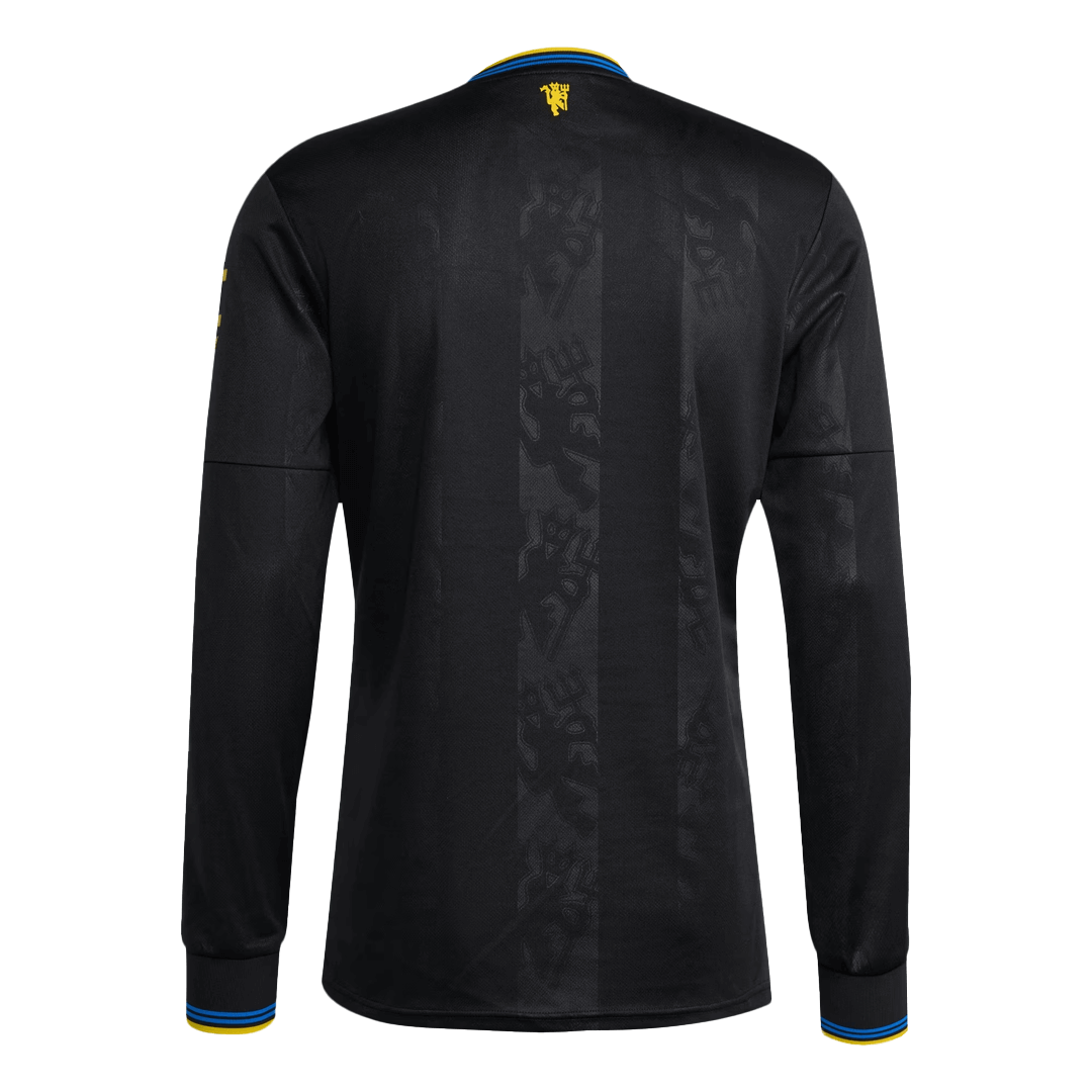 Manchester United Third Away Long Sleeve Football Shirt 2025/26 Black