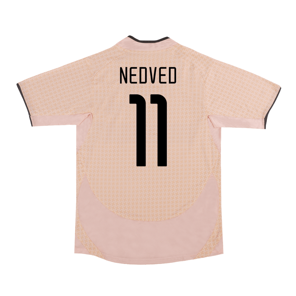 Retro NEDVED #11 2003/04 Juventus Away Football Shirt