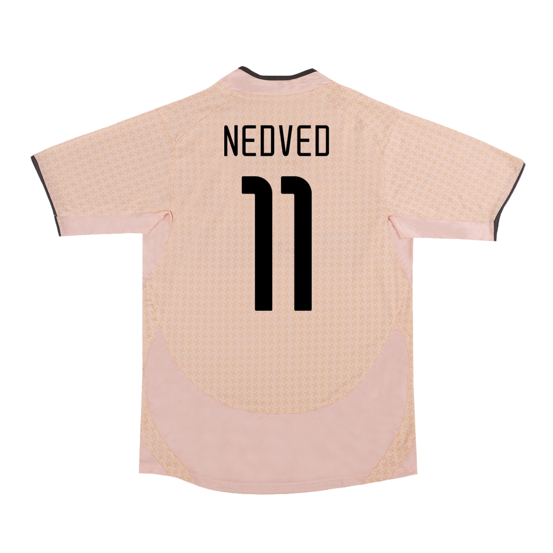 Retro NEDVED #11 2003/04 Juventus Away Football Shirt