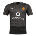 Men Retro Fan Version 2003/05 Manchester United Away Soccer Jersey Black