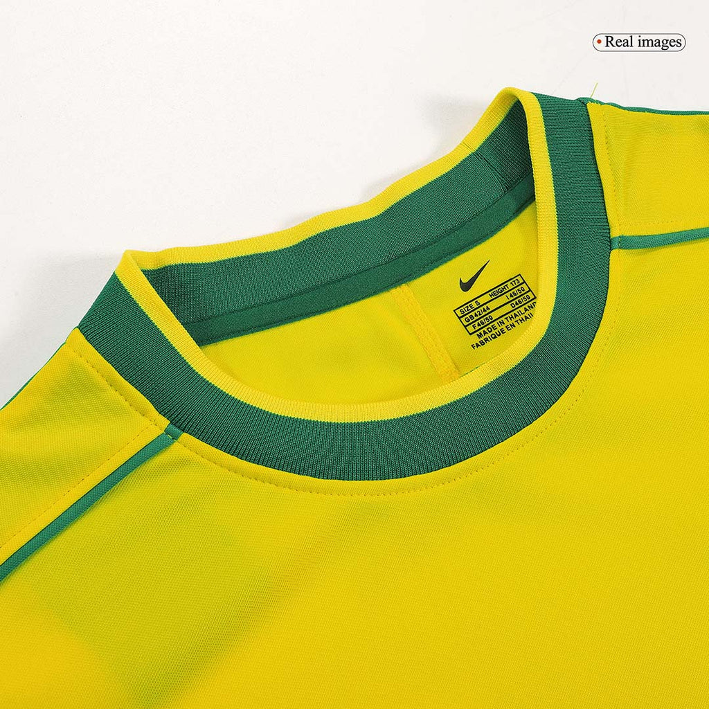 CAFU #2 Retro 1998 Brazil Home Football Shirt - World Cup