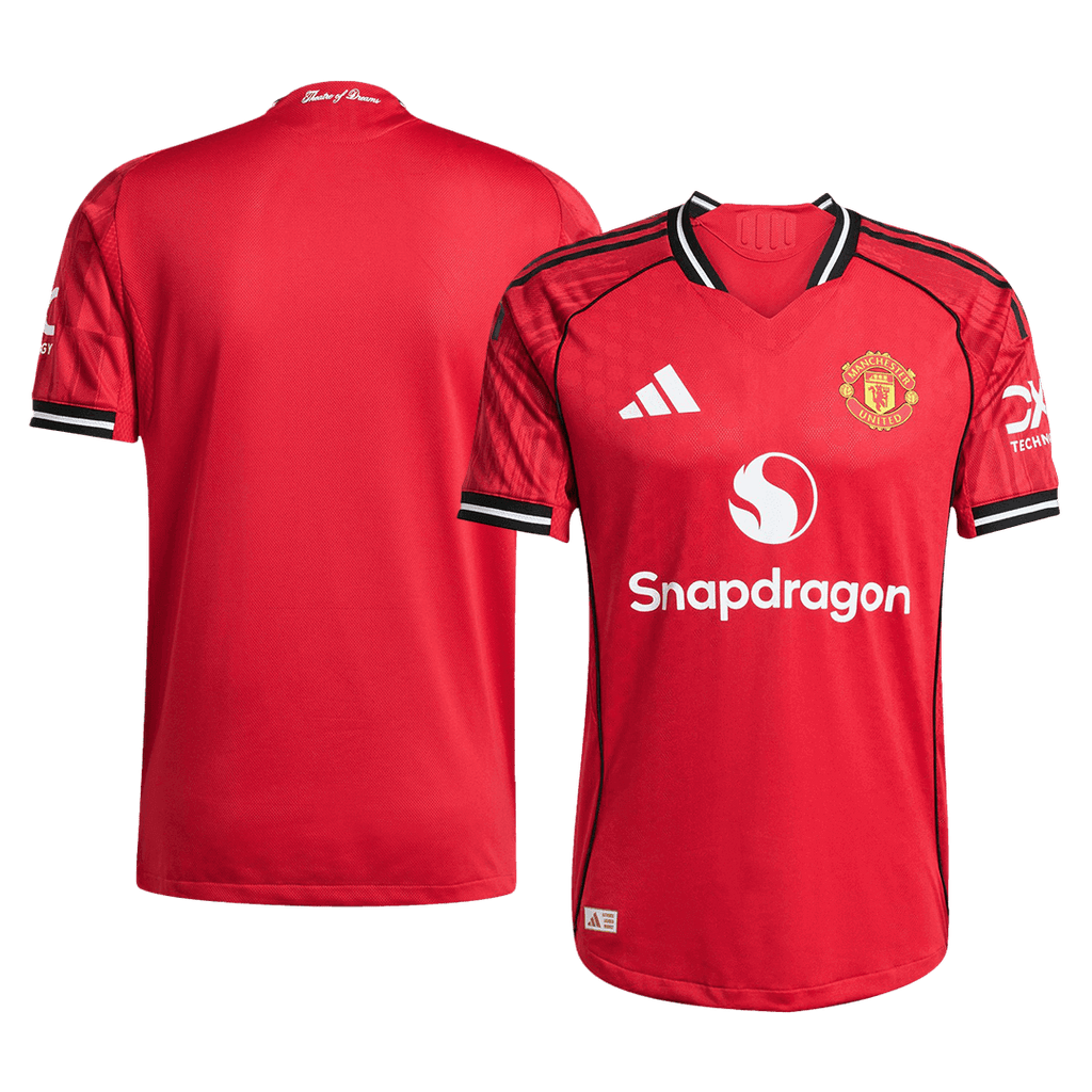 Player Version Manchester United Home Football Shirt 2025/26 Red