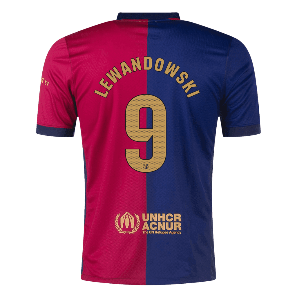 LEWANDOWSKI #9 Barcelona Home Football Shirt 2024/25