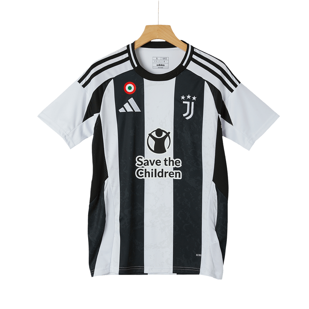 Juventus Home Football Shirt 2024/25- Save The Children Sponsor