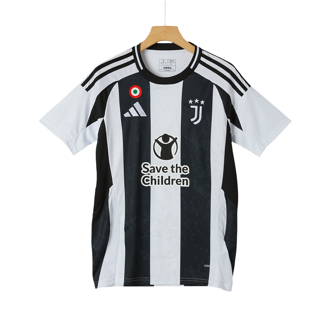Juventus Home Football Shirt 2024/25- Save The Children Sponsor