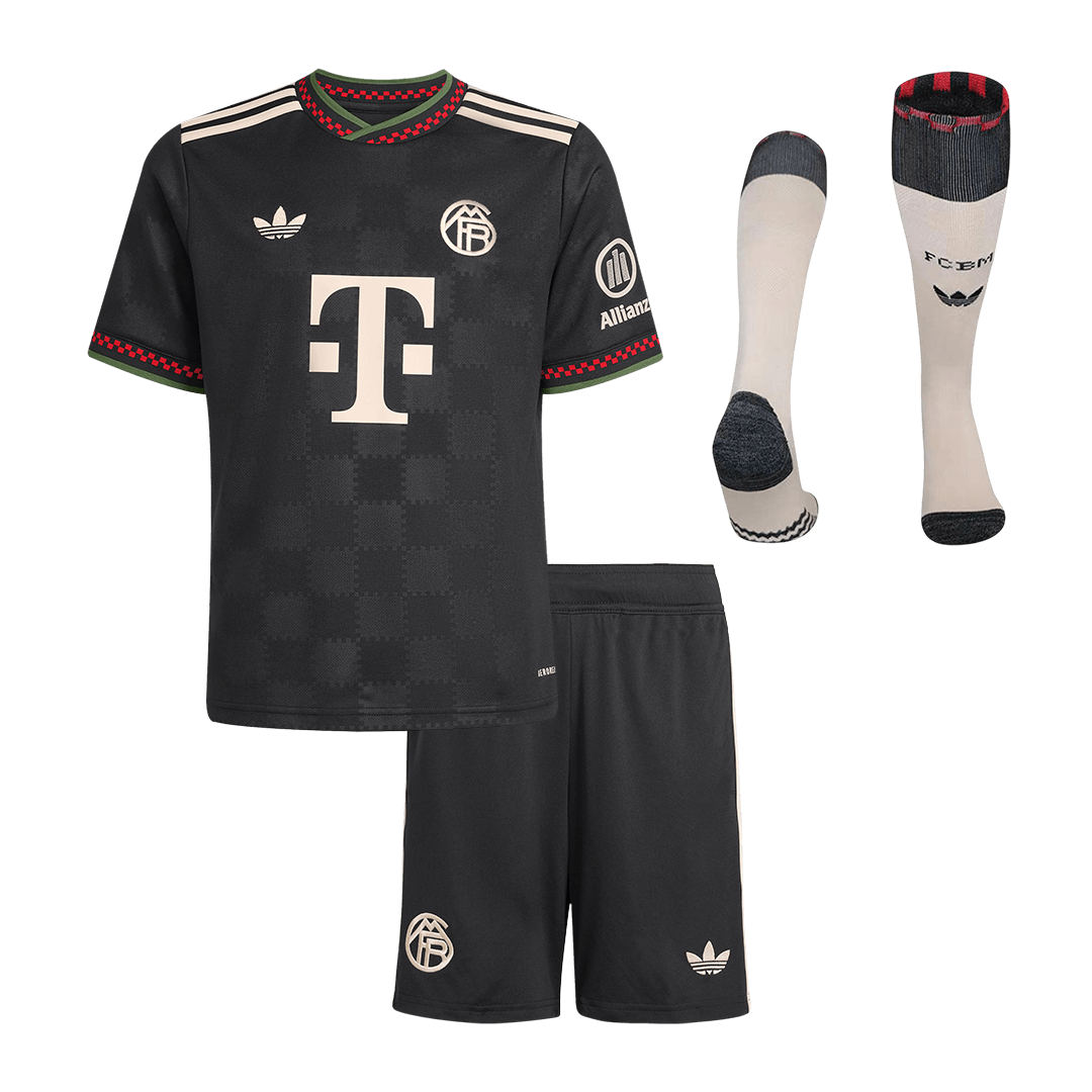 Kid's Bayern Munich Third Away Football Shirt Kit(Jersey+Shorts+Socks) 2025/26
