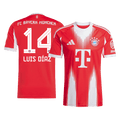 LUIS DÍAZ #14 Bayern Munich Home Football Shirt 2025/26 Red