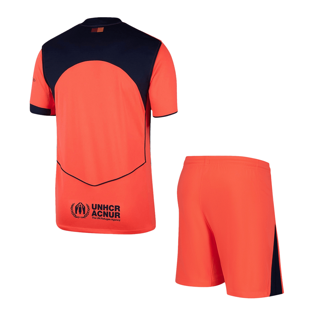 Barcelona Third Away Football Shirt Kit(Jersey+Shorts) 2025/26