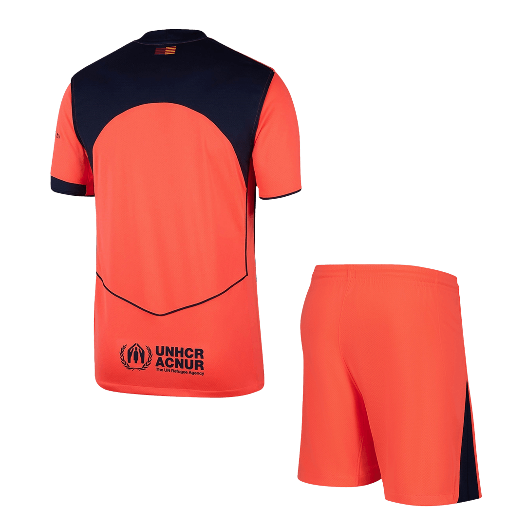 Barcelona Third Away Football Shirt Kit(Jersey+Shorts) 2025/26