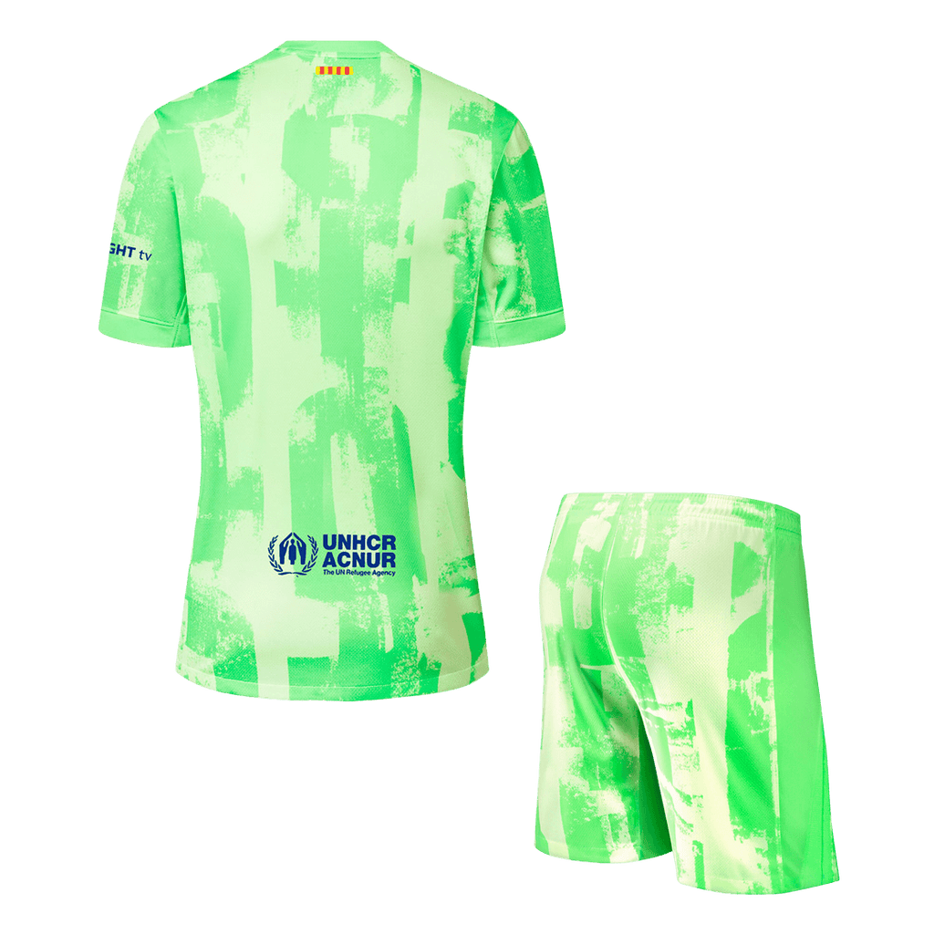 Barcelona Third Away Football Shirt Kit(Shirt+Shorts) - UCL (Spotify Logo Without Text)