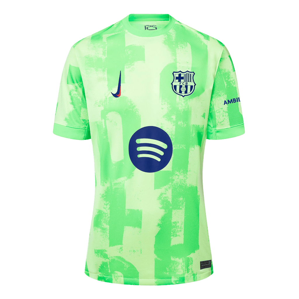 Barcelona Third Away Football Shirt Kit(Shirt+Shorts) - UCL (Spotify Logo Without Text)