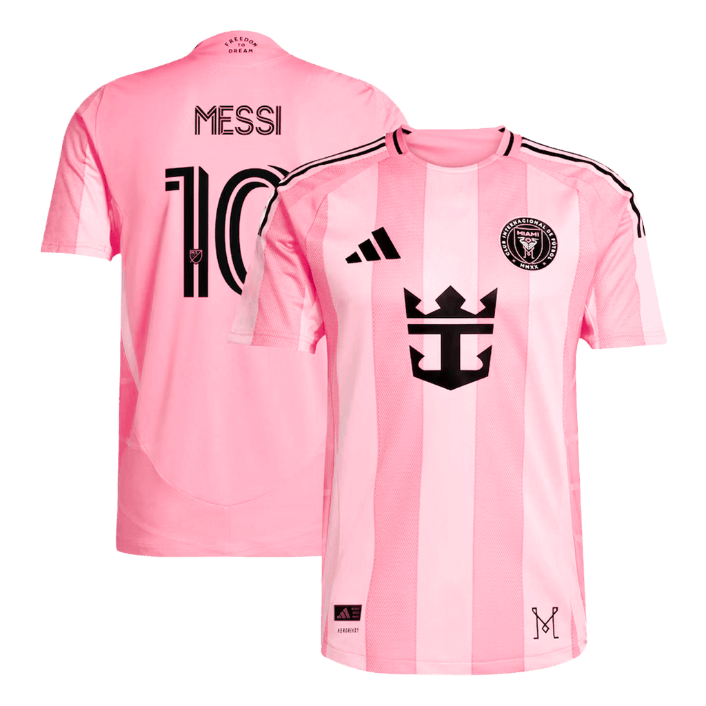 MESSI #10 Player Version Inter Miami CF Home Football Shirt 2025 Pink