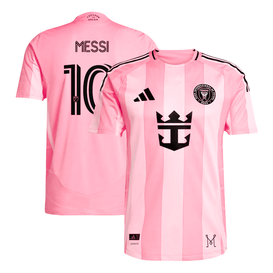 MESSI #10 Player Version Inter Miami CF Home Football Shirt 2025 Pink