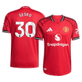 ŠEŠKO #30 Player Version Manchester United Home Football Shirt 2025/26 Red