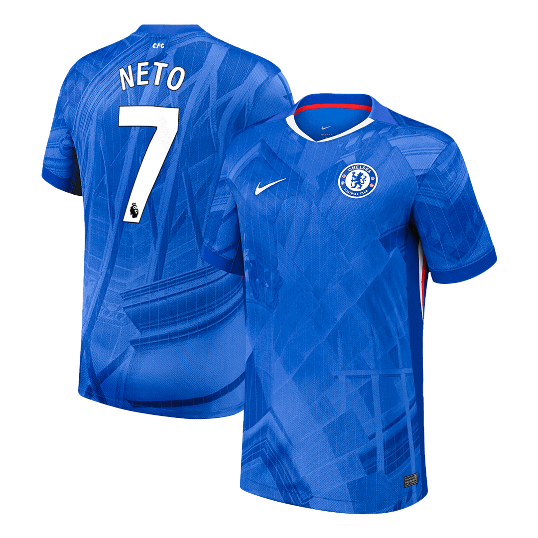 NETO #7 Chelsea Home Football Shirt 2025/26