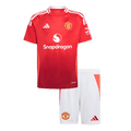 Kid's Manchester United Home Football Shirt (Shirt+Shorts) 2024/25