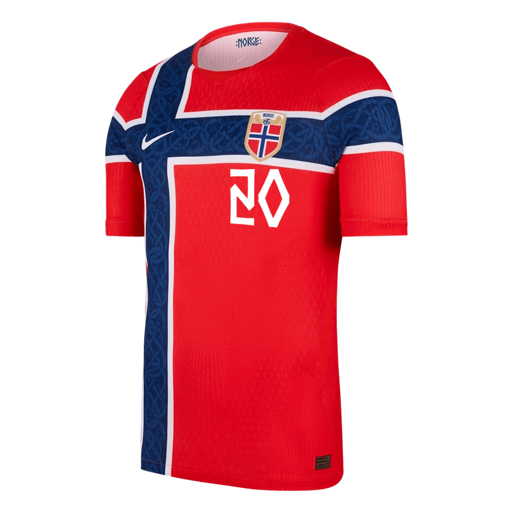 Player Version NUSA #20 Norway Home Soccer Jersey 2026