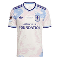 Aston Villa Third Soccer Jersey 2025/26 White UEFA Europa League Final Edition (Foundation Sponsor)