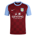 Men Retro Fan Version 2011/12 Aston Villa Home Soccer Jersey Red