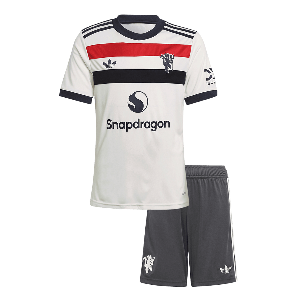 Kid's Manchester United Third Away Football Shirt Kit (Shirt+Shorts)