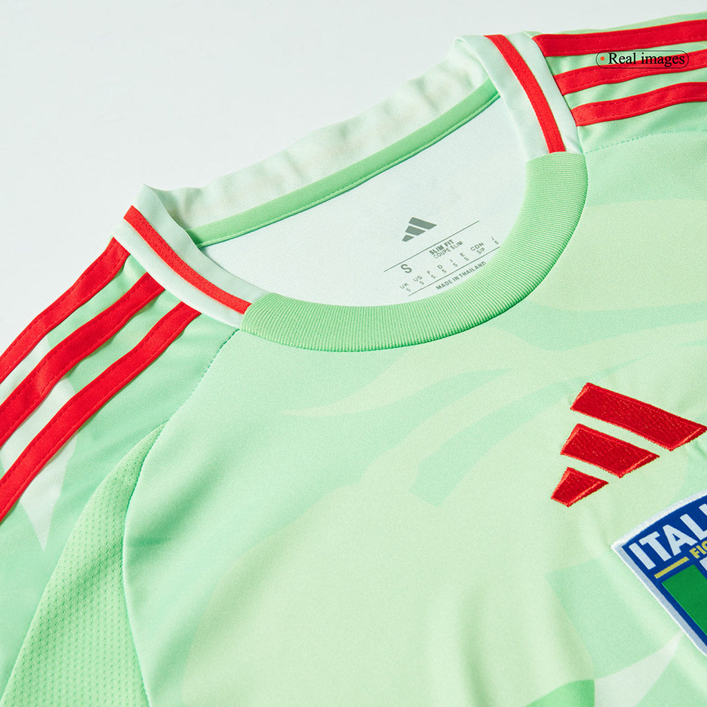 Men's Italy Away Football Shirt 2025 Green - Women's Euro
