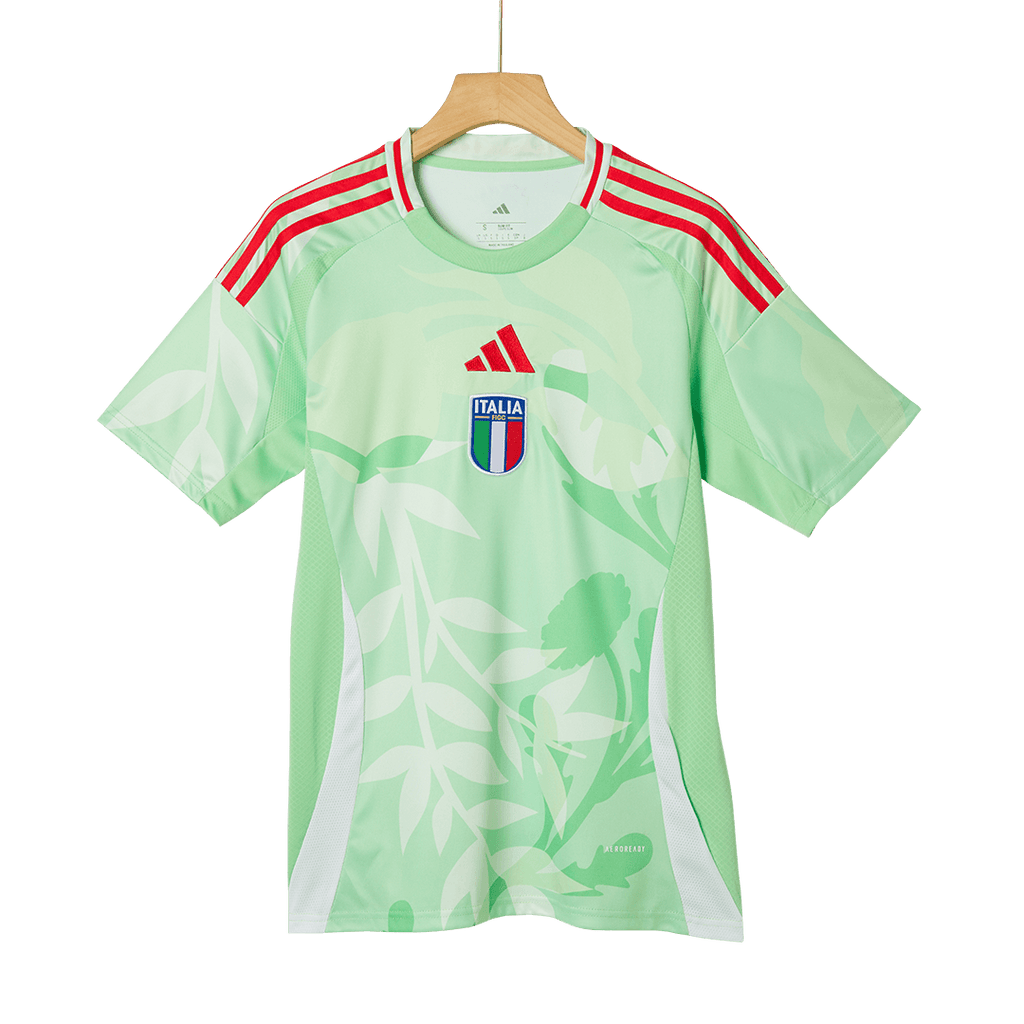 Men's Italy Away Football Shirt 2025 Green - Women's Euro