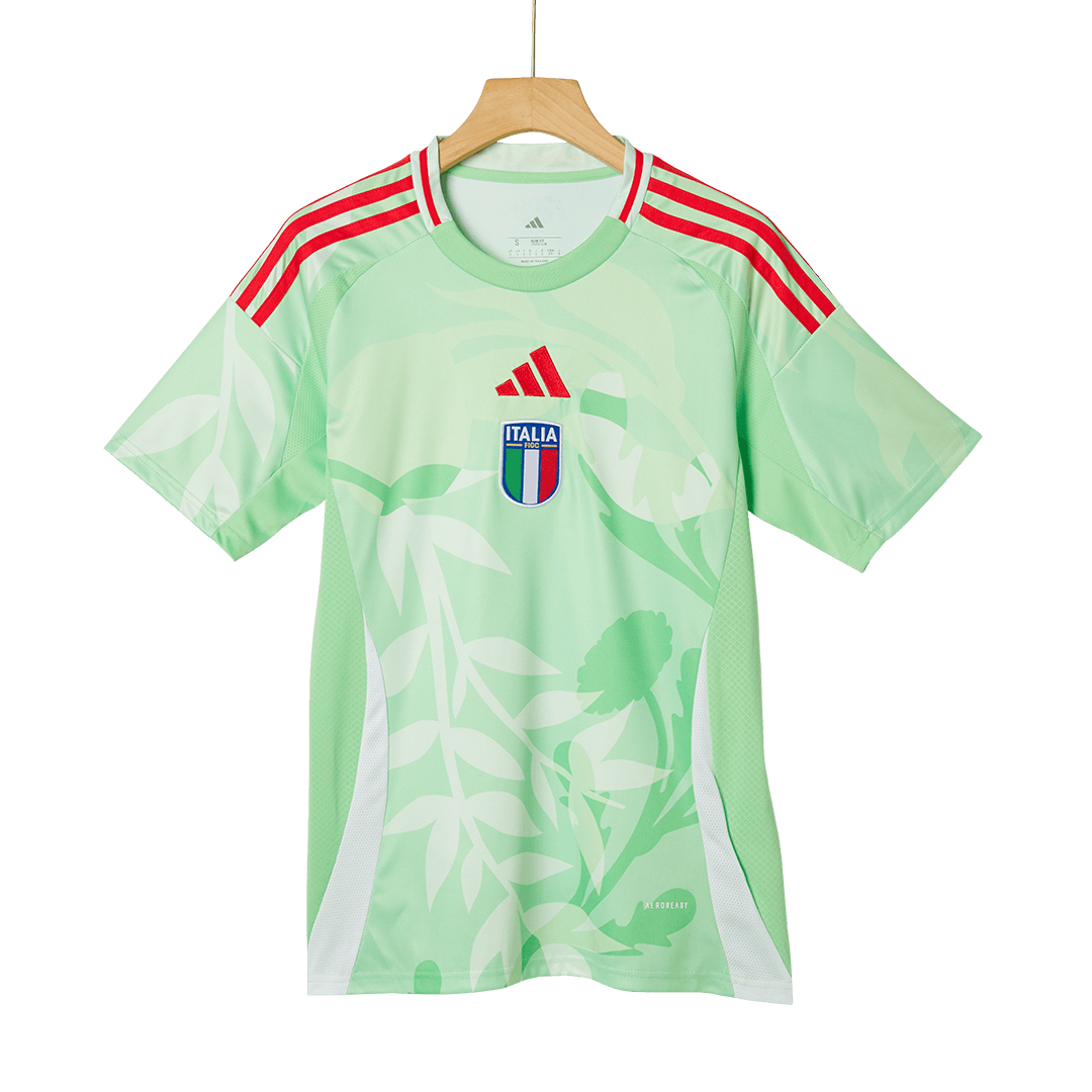 Men's Italy Away Football Shirt 2025 Green - Women's Euro