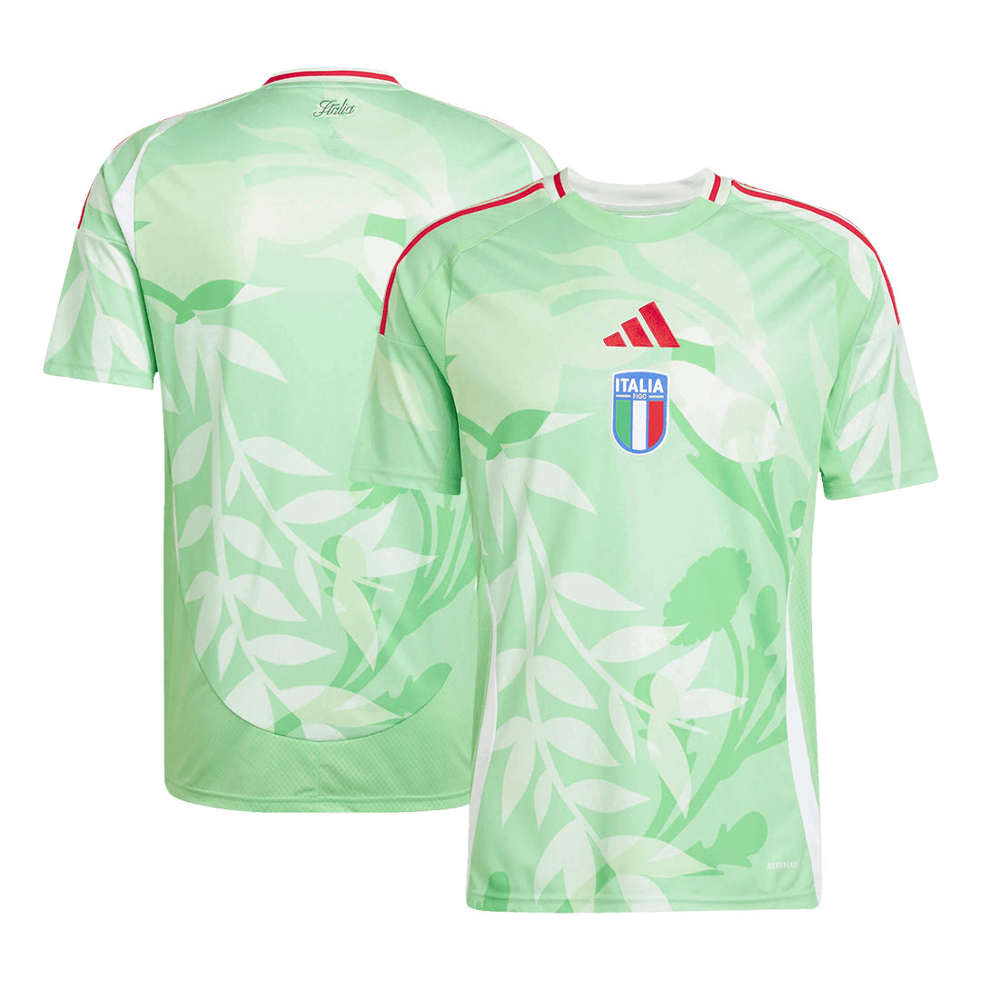 Men's Italy Away Football Shirt 2025 Green - Women's Euro
